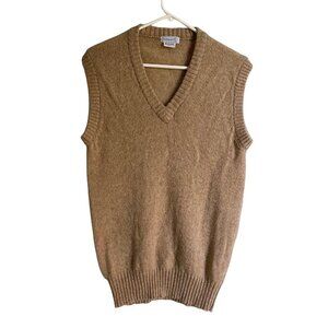de Bijenkorf Shetland Wool Mens Sweater Vest Large